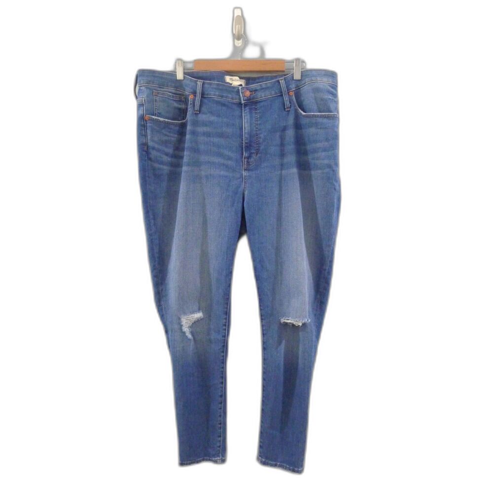 Madewell 9" Mid-Rise Busted Knee Skinny Jean M4298 - 35